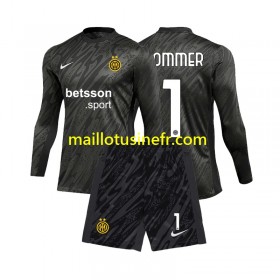 Maillot de Foot Inter Milan Yann Sommer 1 Gardien Troisième 2024-25 Manches Longues - Enfant